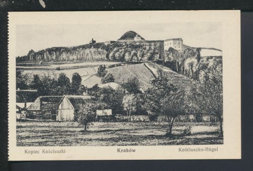 Ansichtskarte Krakau Krakow Polen Ksciuszko-Hügel