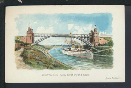 Litho Ansichtskarte Taschenkalender 1899 Kaiser Wilhelm Kanal Schleswig-Holstein
