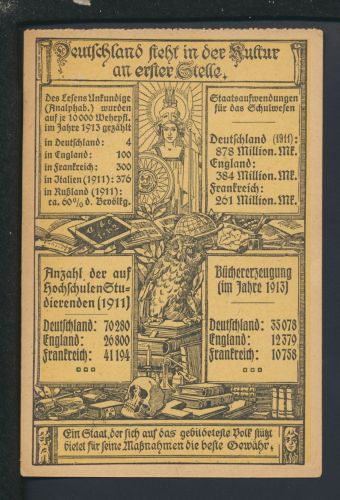 Ansichtskarte Deutschland In der Kultur an erster Stelle