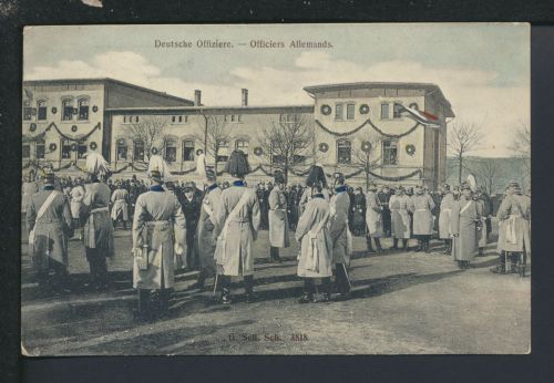 Militaria Ansichtskarte Metz Frankreich Deutsche Offiziere Antwerpen Belgien
