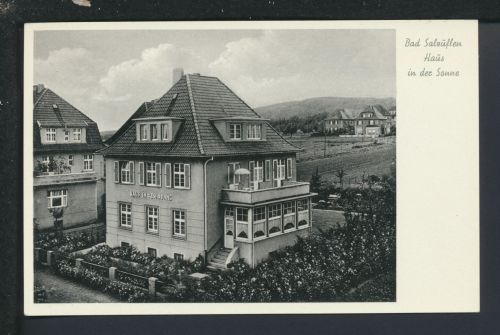 Ansichtskarte Bad Salzuflen Kr. Lippe NRW Pension Haus in der Sonne