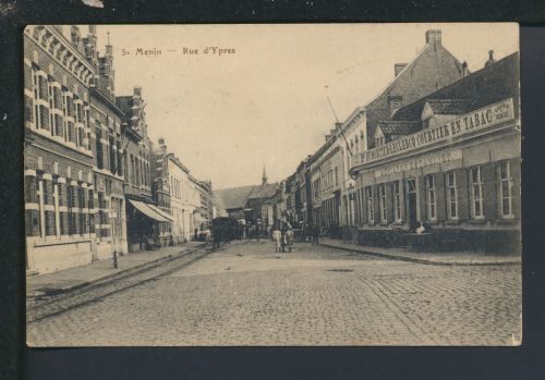 Ansichtskarte S. Menin Ypres Belgien Feldpost Breslau Polen Schlesien