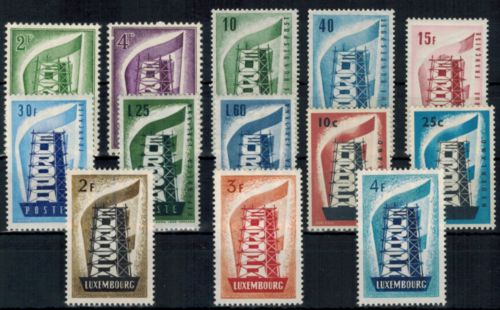 Europa Cept Jahrgang 1956 Luxus kompl. postfrisch MNH Kat.-Wert 180,00