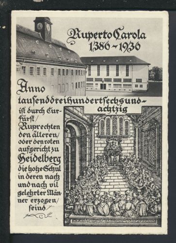 Ansichtskarte Heidelberg Baden-Württemberg 550 Jahre Universität SST 1936