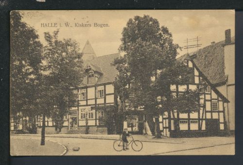 Ansichtskarte Halle NRW Kiskers Bogen Köln 1928
