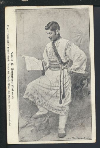 Ansichtskarte Bukarest Rumänien Vasile G. Georgescu 1. rumänischer Tourist