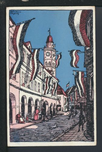 Künstler Ansichtskarte Lehmann Steglitz Frohnau Berlin Apen Niedersachsen 1917