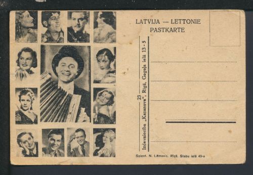 Ansichtskarte Lettland Künstler Musik