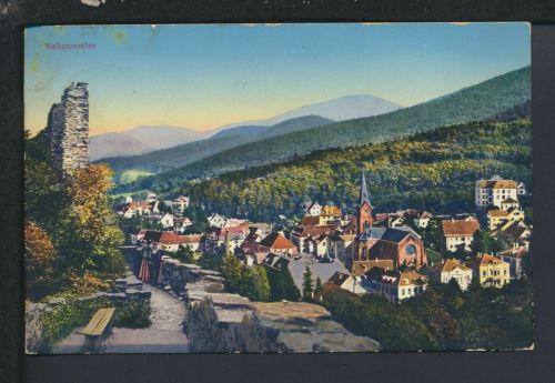 Bahnpost Ansichtskarte Badenweiler Baden-Württemberg Müllheim Badenweiler Zug 9
