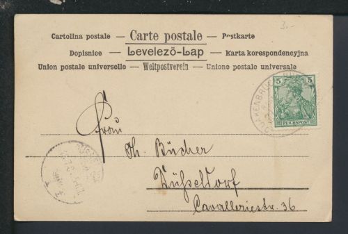 Bahnpost Karte Deutsches Reich Niedersachsen Quakenbrück Rheine Zug 377
