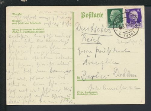 Bahnpost Karte Italien S Candido Bozen Zug 236 Berlin Deutschland