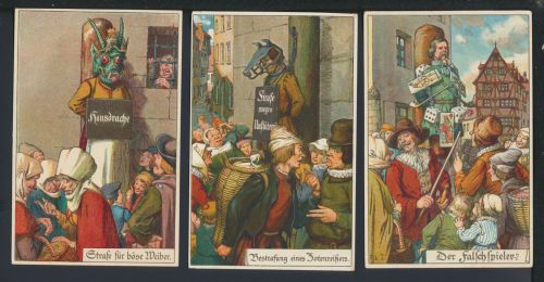 Künstler Ansichtskarten Nürnberg Bayern Kultur Kriminalhistorische Sammlung 6 AK