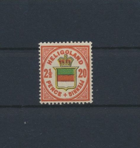 Altdeutschland Helgoland 18 g Wappen ungebraucht Original G. Kat-Wert 15,00