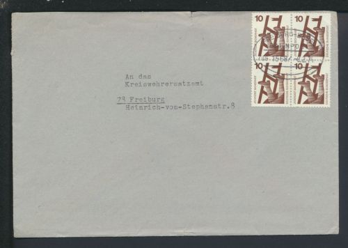 Bahnpost Brief Baden-Württemberg Malterdingen Freiburg Basel Zug 1568