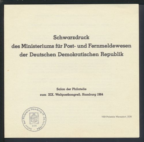 Briefmarken DDR Schwarzdruck Reichspost Deutsches Reich des Ministeriums für