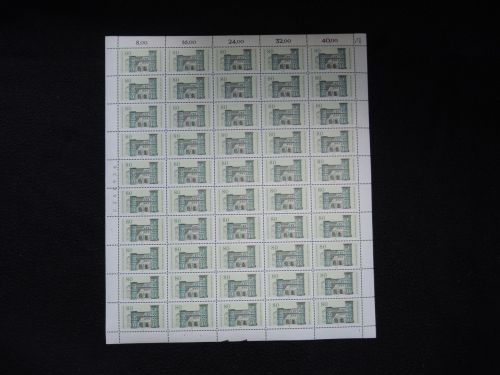 Bund 1197 Trier kpl. Luxus Bogen postfrisch Farbkeile o.+u. Kat. -Wert 110,00++
