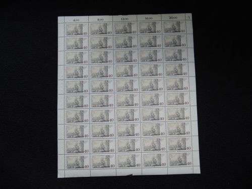 Bund 1067 Altdorfer kpl. Luxus Bogen postfrisch Farbkeile unten Kat-Wert 40,00++