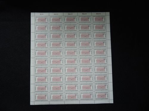 Berlin 684 Langhans Baumeister kpl. Luxus Bogen postfrisch Bogenzähler 100,00++