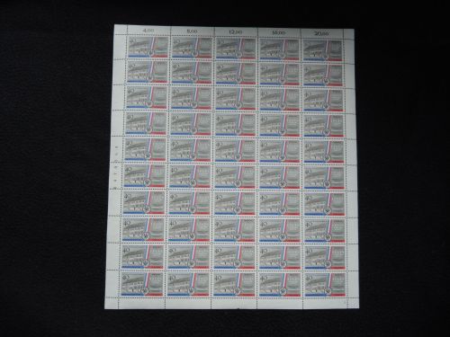 Berlin 856 Franz. Gymnasium kpl. Luxus Bogen postfrisch Farbkeile 60,00++
