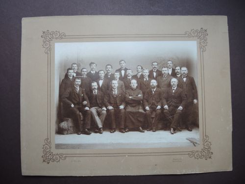 Orignal Foto Bad Salzuflen Kr. Lippe wohl Belegschaft Fa. Hoffmann Unikat