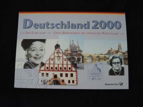 Deutschland KMS Kursmünzen & Briefmarken Deutsche Post 2000-2003 Luxus Erhaltung