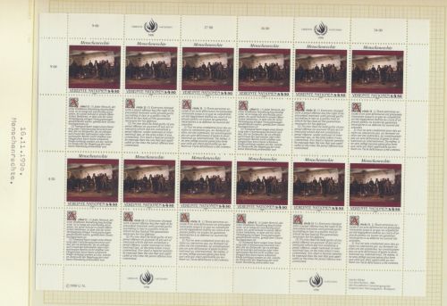 Österreich 108-109 Bogen Kleinbogen Luxus postfrisch MNH UNO Vereinte Nationen