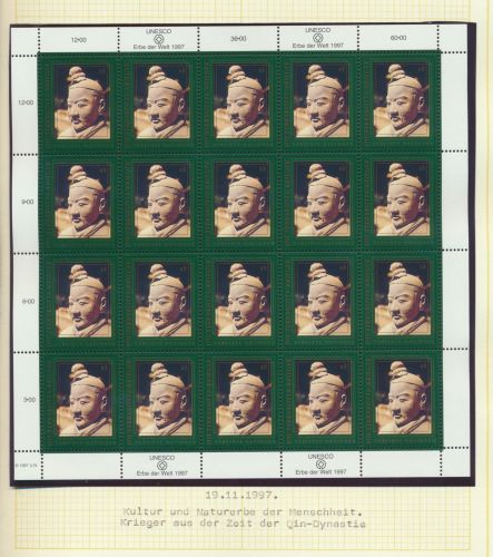UNO Österreich 238-239 Welterbe UNESCO Bogen Kleinbogen Luxus postfrisch MNH