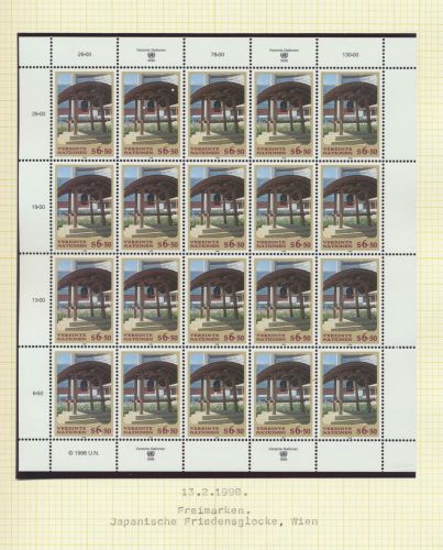 UNO Österreich 246-247 Bogen Kleinbogen Luxus postfrisch MNH