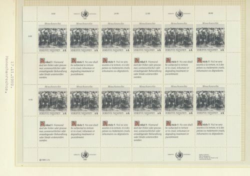 Österreich 96-97 Bogen Kleinbogen Luxus postfrisch UNO Vereinte Nationen