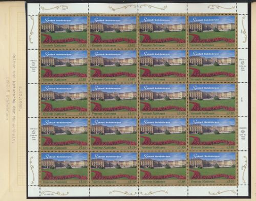 UNO Österreich 270-271 Unesco Welterbe Bogen Kleinbogen Luxus postfrisch MNH