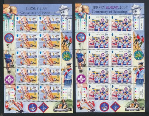 Großbritannien Jersey Kleinbogen Satz 1267-1270 Pfadfinder Europa Luxus