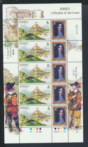 Großbritannien Jersey Kleinbogen Satz 1137-1142 Königin Monarchie Besitz