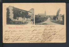 Ansichtskarte Frankreich Ebersweiler Lothringen Gasthof Wolfinger Schlebusch NRW