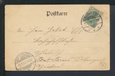 Ansichtskarte Frankreich Ebersweiler Lothringen Gasthof Wolfinger Schlebusch NRW