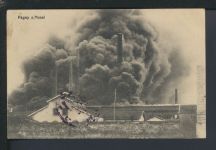 Ansichtskarte Frankreich Pagny Lothringen Krieg Brand Feldpost Pöllnitz Thüringen