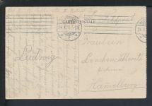 Ansichtskarte Belgien Courtrai Bahnhof Feldpost Hammelburg Bayern
