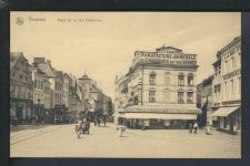 Reklame Ansichtskarte Belgien Verviers Rue Crapaurue Feldpost Gelsenkirchen NRW