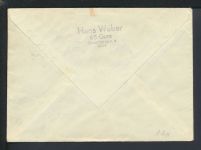 DDR R-Brief Einzelfrankatur plus Sonder R-Zettel Gera Thüringen Aalen Baden -