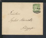 Stadtpost Privatpost Brief Hannover Stammtischgesellschaft Hellas 1900