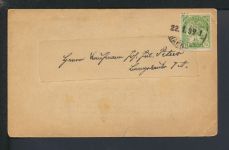 Stadtpost Privatpost Brief Hannover Deutsche Kolonial Gesellschaft 1899 Kolonien