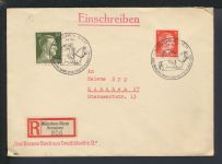 Pferde Pferdesport Deutsches Reich Brief Sonder R-Zettel SST München Bayern Das