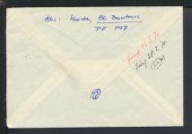 R-Brief DDR Cottbus Sonder R-Zettel Gebühr bezahlt Brandenburg Keitum Sylt