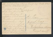 Ansichtskarte Belgien Auvelais Rue des Auges Feldpost Erbenheim Hessen