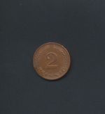 Münze Bundesrepublik 2 Pfennig 1970 F