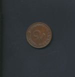 Münze Bundesrepublik 2 Pfennig 1958 F