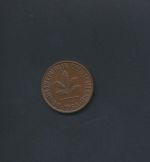 Münze Bundesrepublik 2 Pfennig 1958 F