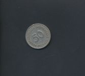 Münze Bundesrepublik 50 Pfennig 1950 F stgl.