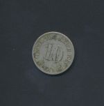 Münze Deutsches Reich Kaiserreich 10 Pfennig 1900 J