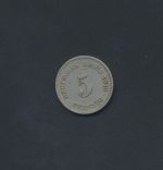 Münze Deutsches Reich Kaiserreich 5 Pfennig 1913 F