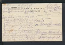 Ansichtskarte Belgien Neerpelt Statiestraat Feldpost Ebingen Baden-Württemberg